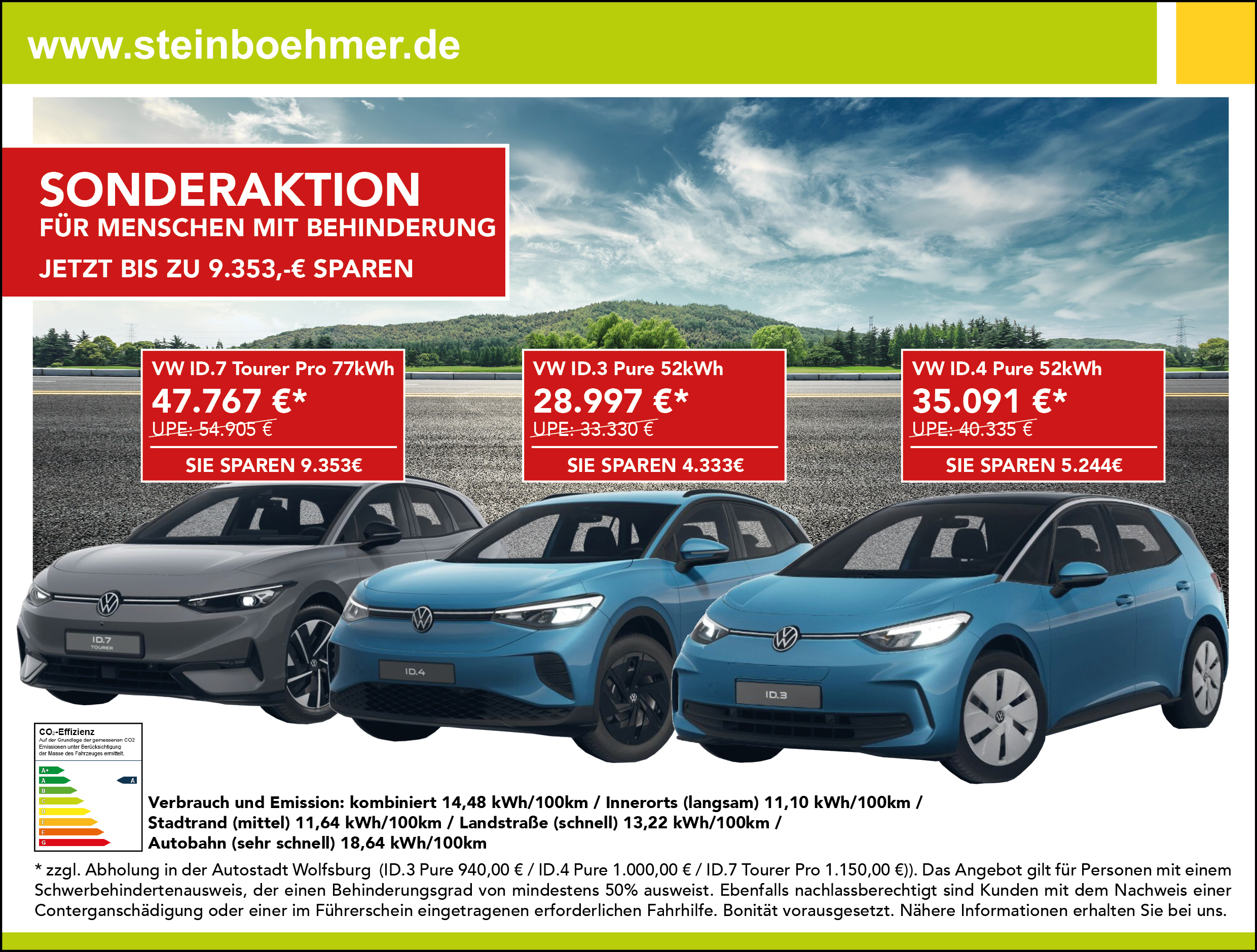 Sonderaktion Elektromobilität für Menschen mit Behinderung Sonderaktion Elektromobilität für Menschen mit Behinderung