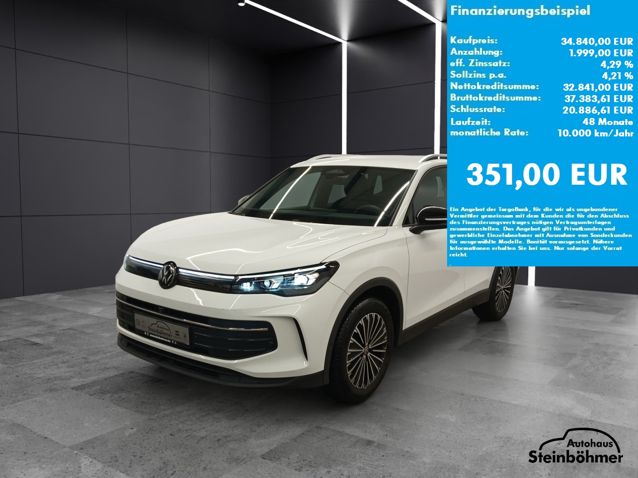 VW Tiguan GOAL 1.5eTSI DSG IQ.Light NAV AHK AreaView Bluetooth Navi Klima Einparkhilfe el. Fenster