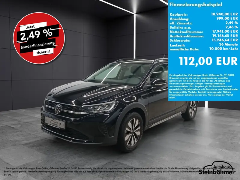 VW Taigo Goal 1.0TSI LED NAV ACC SHZ AppCon Bluetooth Navi Klima Einparkhilfe el. Fenster