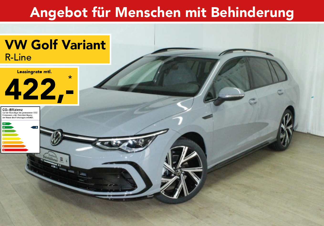 kjole få scarp VW Golf Variant ab EUR 283 mtl. für Menschen mit Behinderung ▻ Top Leasing  Angebot für Menschen mit Behinderung