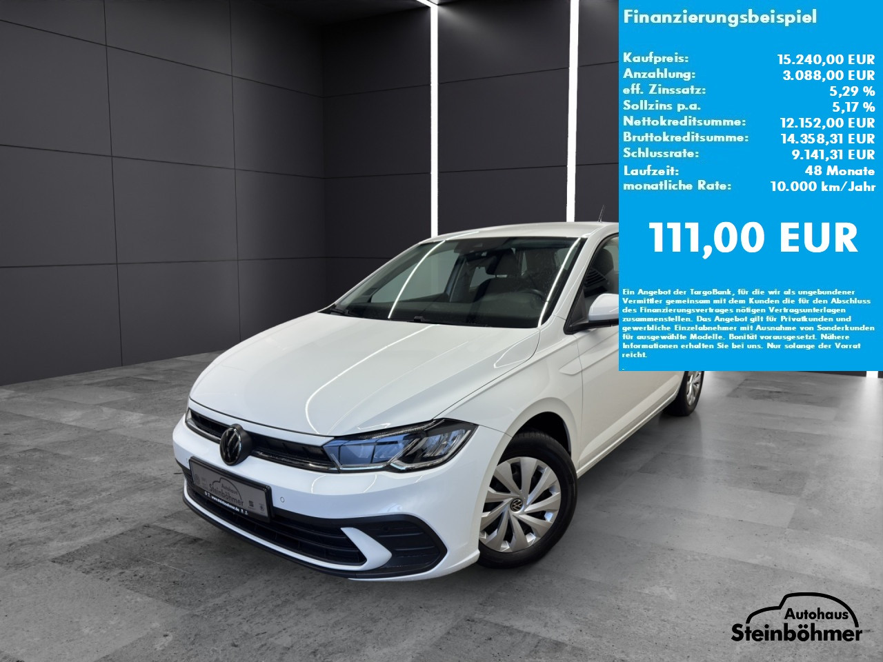 VW Polo Life 1.0TSI LED NAV AppCon LaneAssist Bluetooth Navi Klima Einparkhilfe el. Fenster
