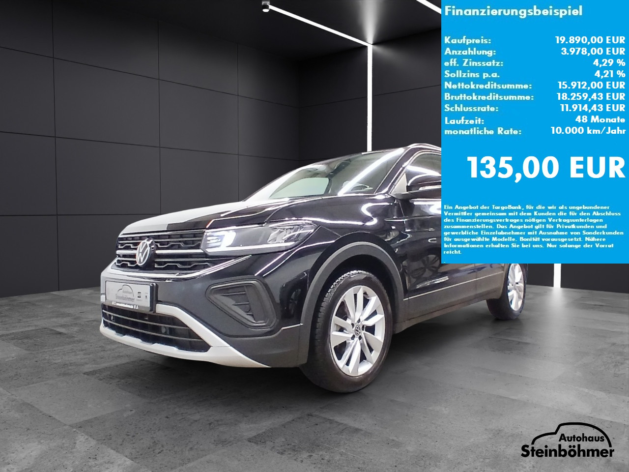 VW T-Cross GOAL 1.0TSI LED NAV ACC SHZ AppCon Bluetooth Navi Klima Einparkhilfe el. Fenster
