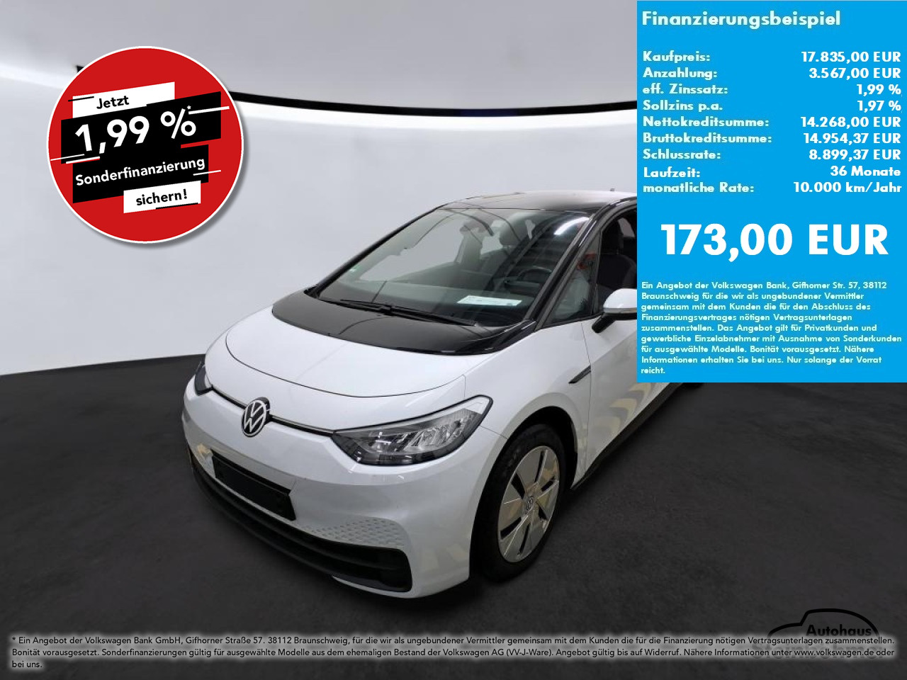 VW ID.3 City Pure Performance 110kW LED NAV ACC SHZ Bluetooth Navi Klima Einparkhilfe el. Fenster