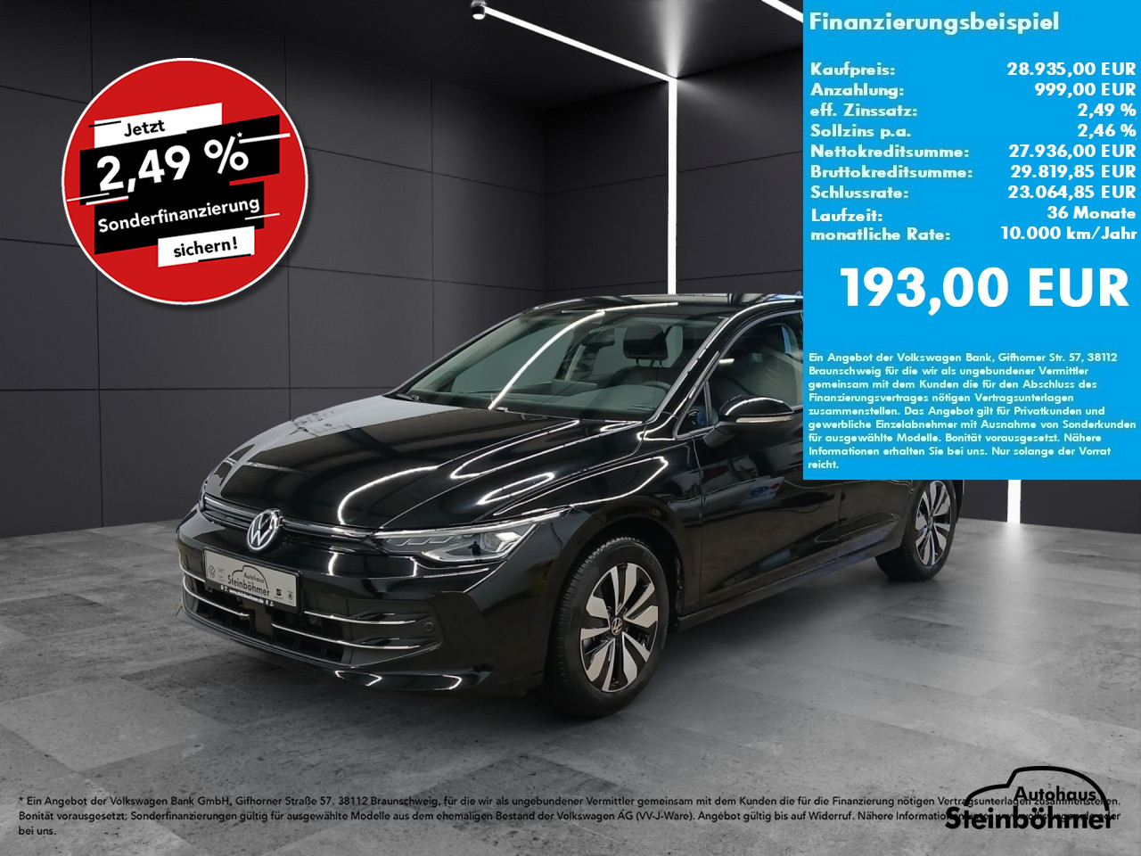 VW Golf Goal 1.5eTSI DSG LEDPlus NAV AHK ACC RearView Bluetooth Navi LED Klima Einparkhilfe el. Fenster