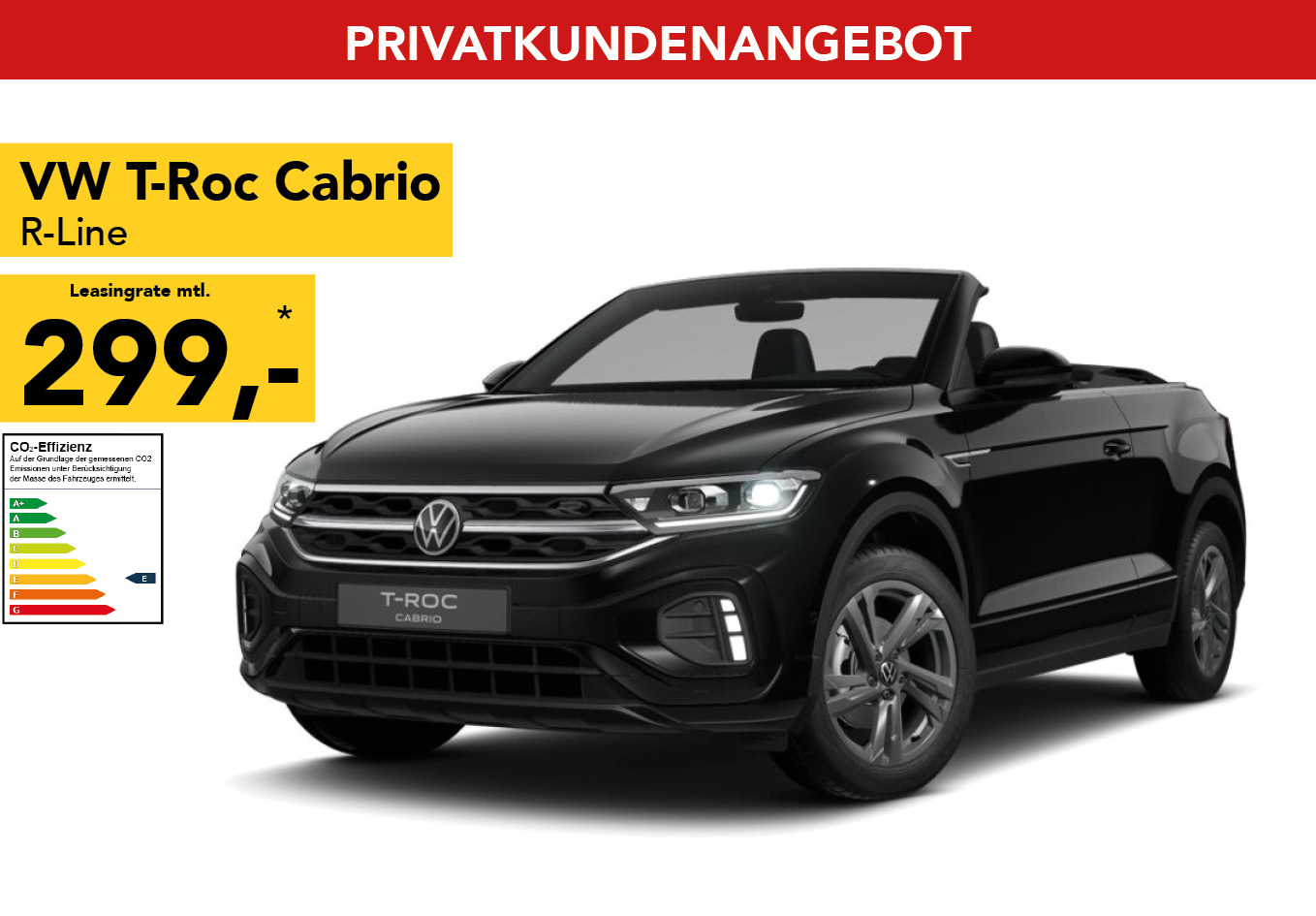 VW T-Roc Cabriolet Style 1.0TSI in hellblau