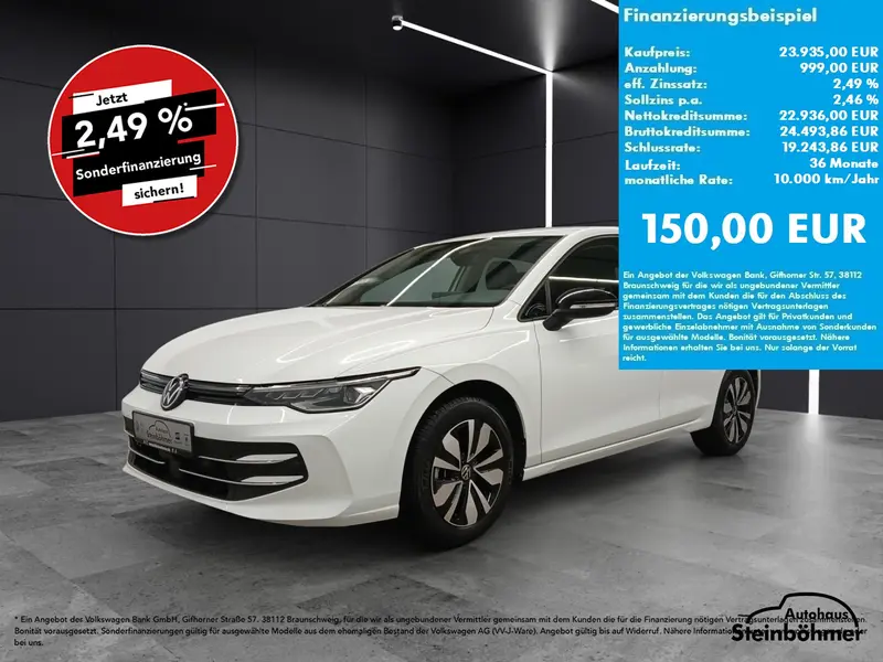 VW Golf GOAL 1.5TSI LED Plus NAV AHK SHZ SideAssist Bluetooth Navi Klima Einparkhilfe el. Fenster