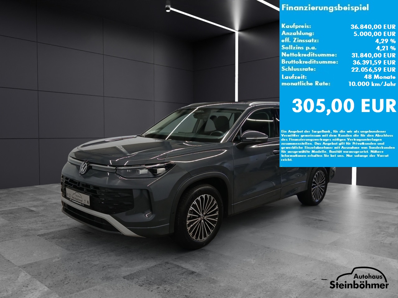VW Tayron Life 1.5eTSI DSG LED AppCon AHK ACC Bluetooth Klima Einparkhilfe el. Fenster