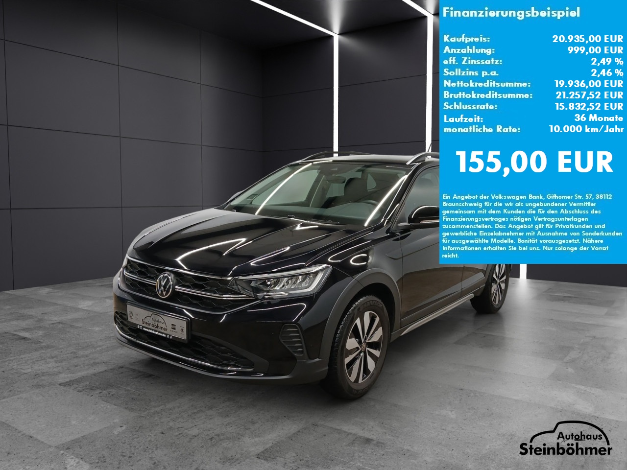 VW Taigo Goal 1.0TSI LED NAV SHZ ACC AppCon Bluetooth Navi Klima Einparkhilfe el. Fenster