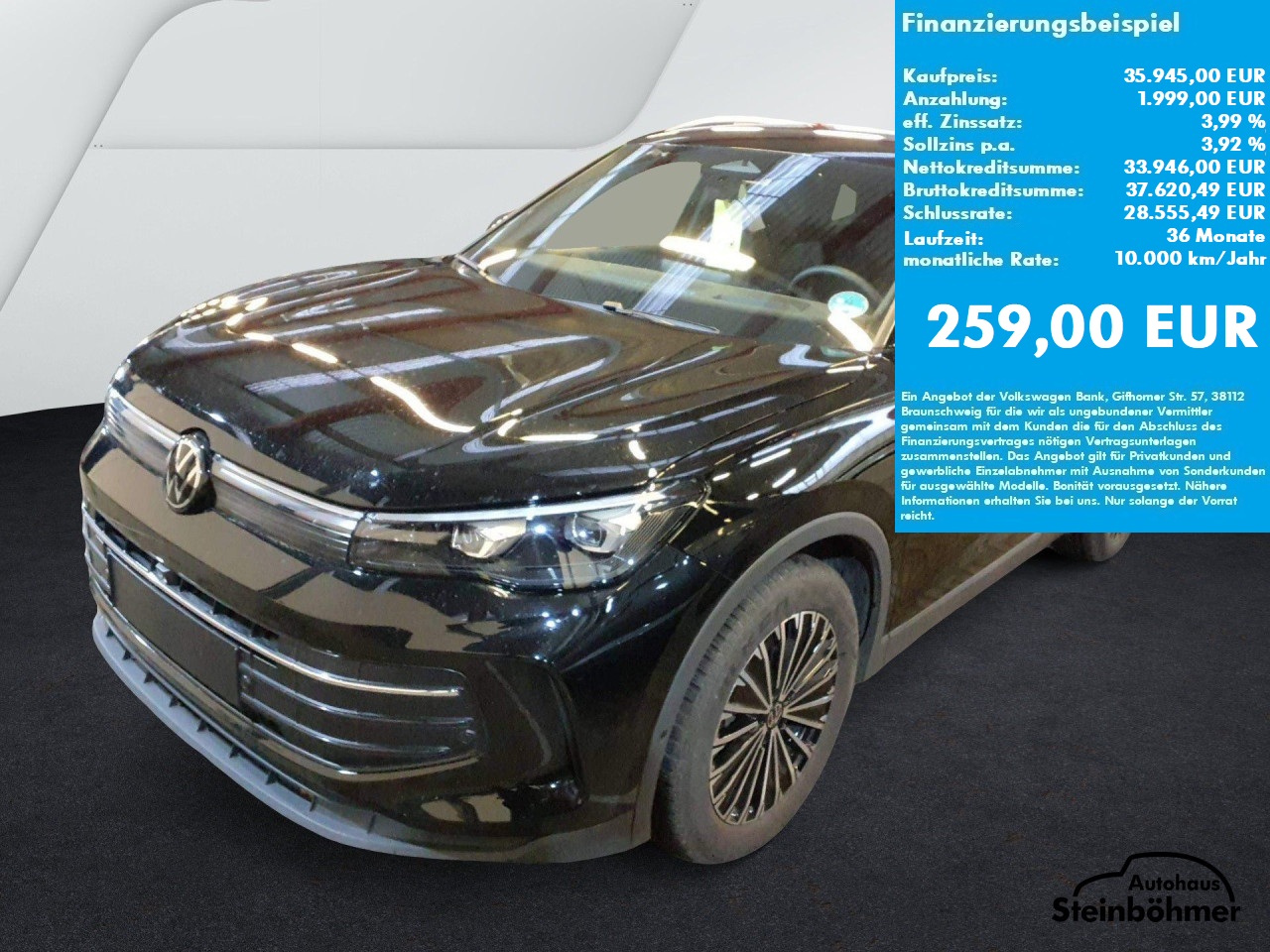 VW Tiguan Goal 2.0TDI DSG IQ.Light NAV AHK AreaView Bluetooth Head Up Display Navi LED Klima Einparkhilfe el. Fenster