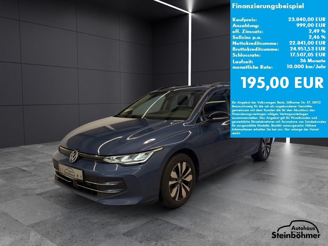 VW Golf Variant Goal 1.5TSI LED NAV ACC RearView Bluetooth Navi Klima Einparkhilfe el. Fenster