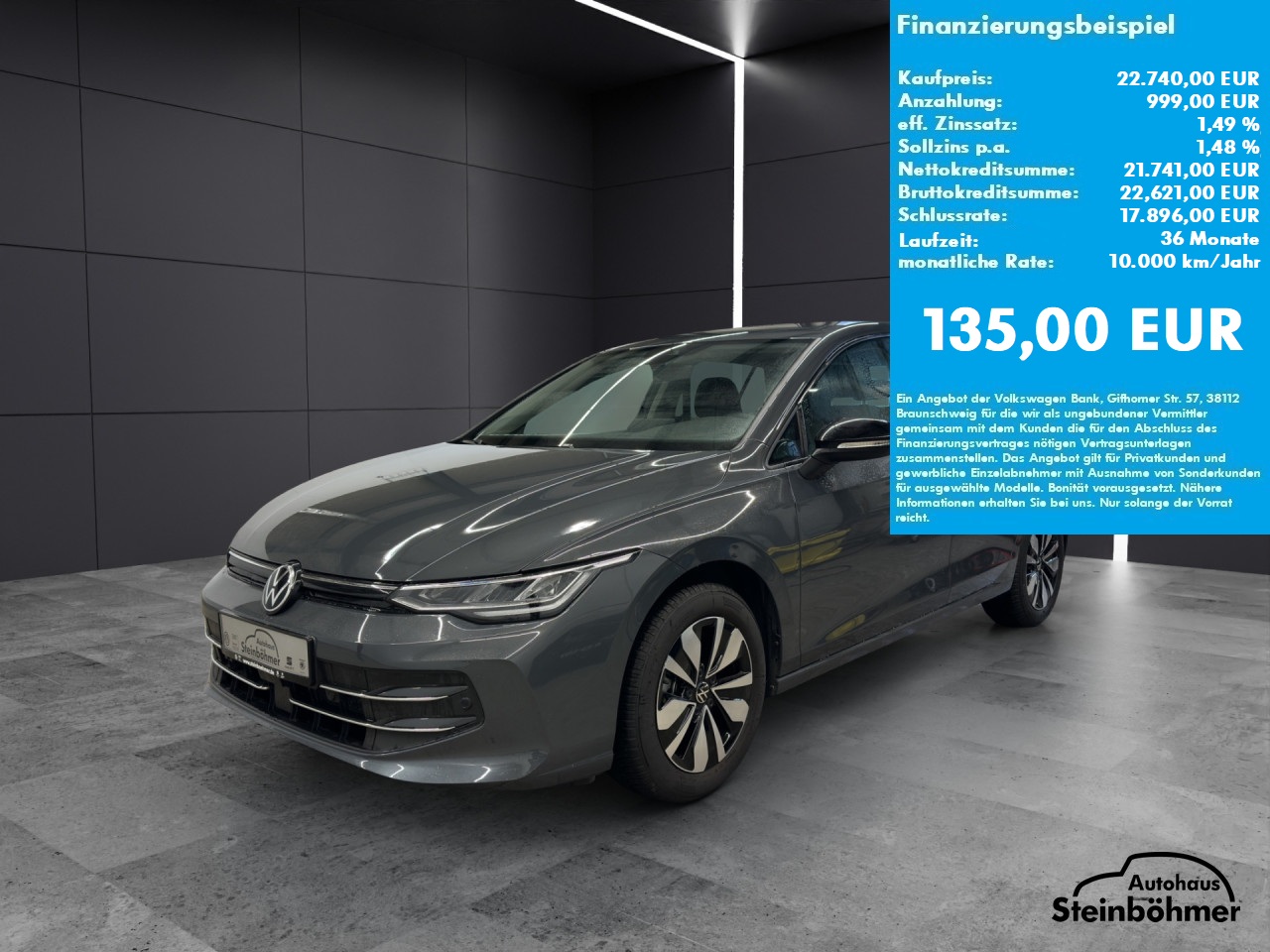VW Golf GOAL 1.5TSI LED AppCon SHZ ACC SideAssist Bluetooth Klima Einparkhilfe el. Fenster
