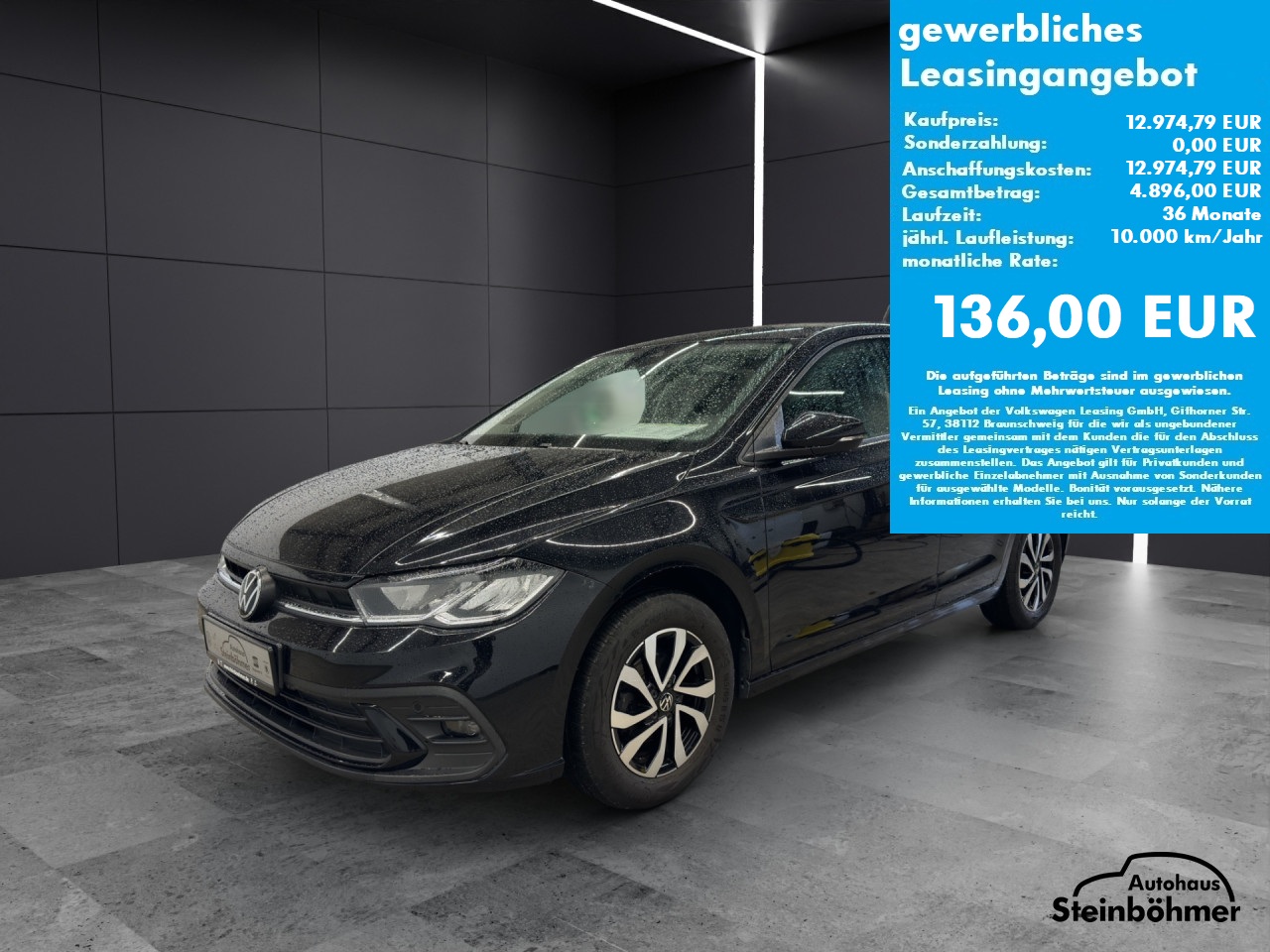 VW Polo ACTIVE 1.0MPI LED AppCon Bluetooth SHZ Galway Klima Einparkhilfe