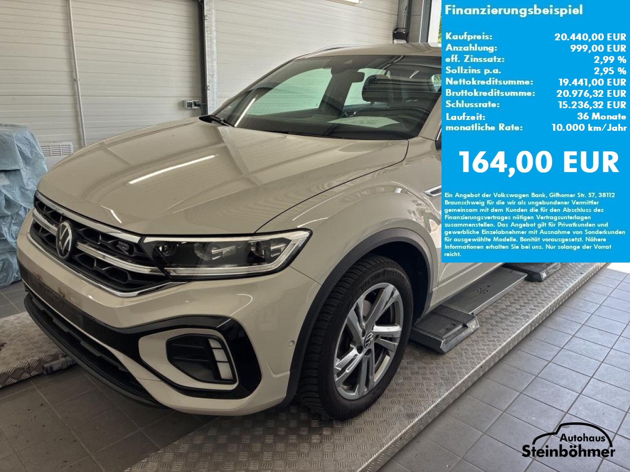 VW T-Roc R-Line 1.0TSI LEDPlus AppCon ACC SHZ Bluetooth LED Klima Einparkhilfe el. Fenster