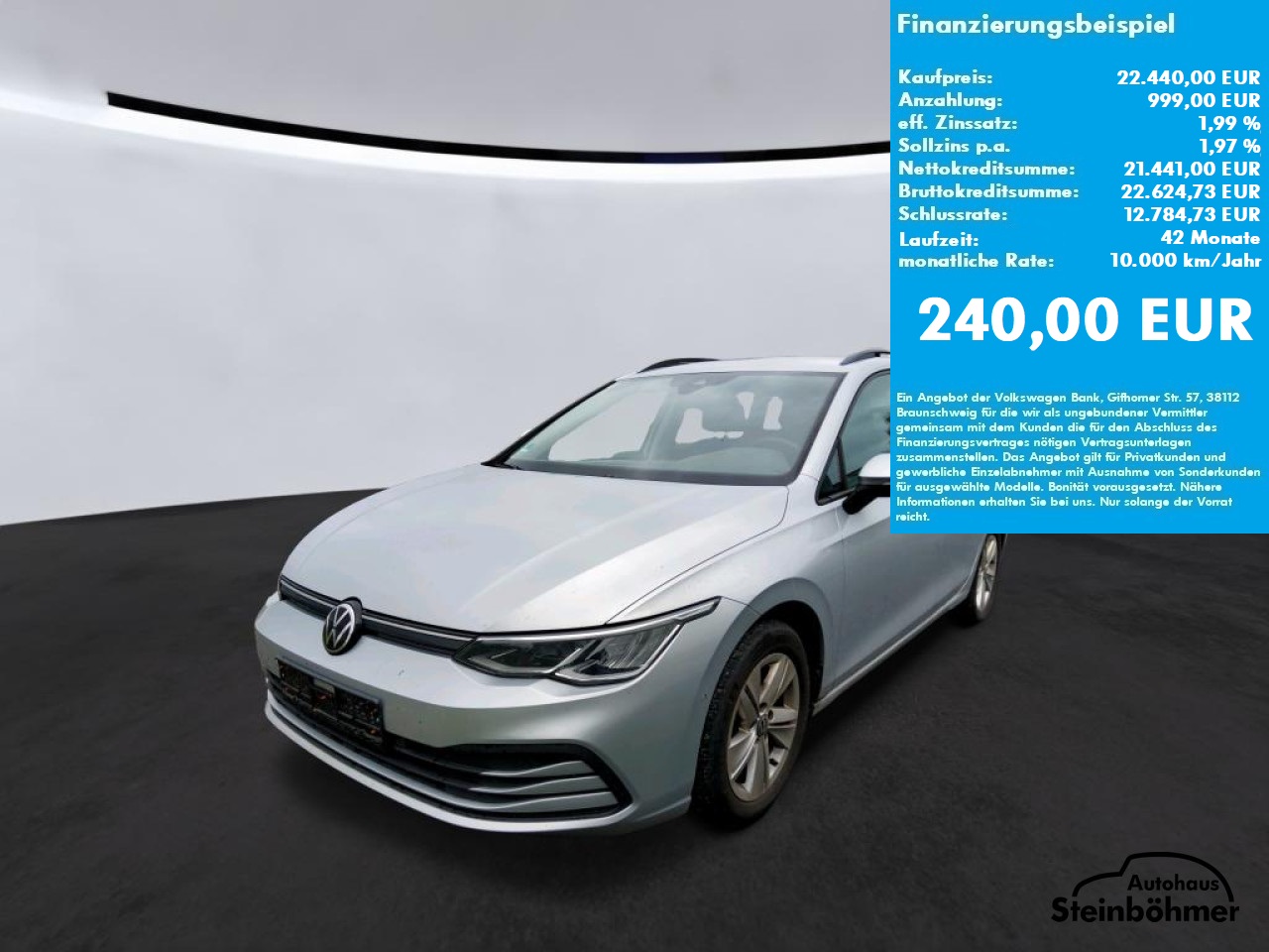 VW Golf Variant Life 1.5eTSI DSG LED NAV ACC IQ.Drive Bluetooth Navi Klima Einparkhilfe el. Fenster