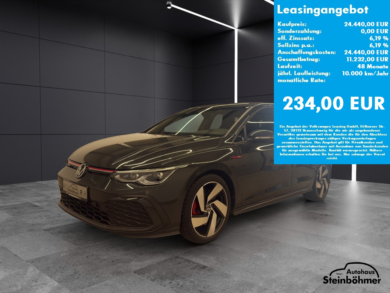 VW Golf GTI 2.0TSI 6-Gang LEDPlus NAV RearView AppCon Bluetooth Navi LED Klima Einparkhilfe el. Fenster