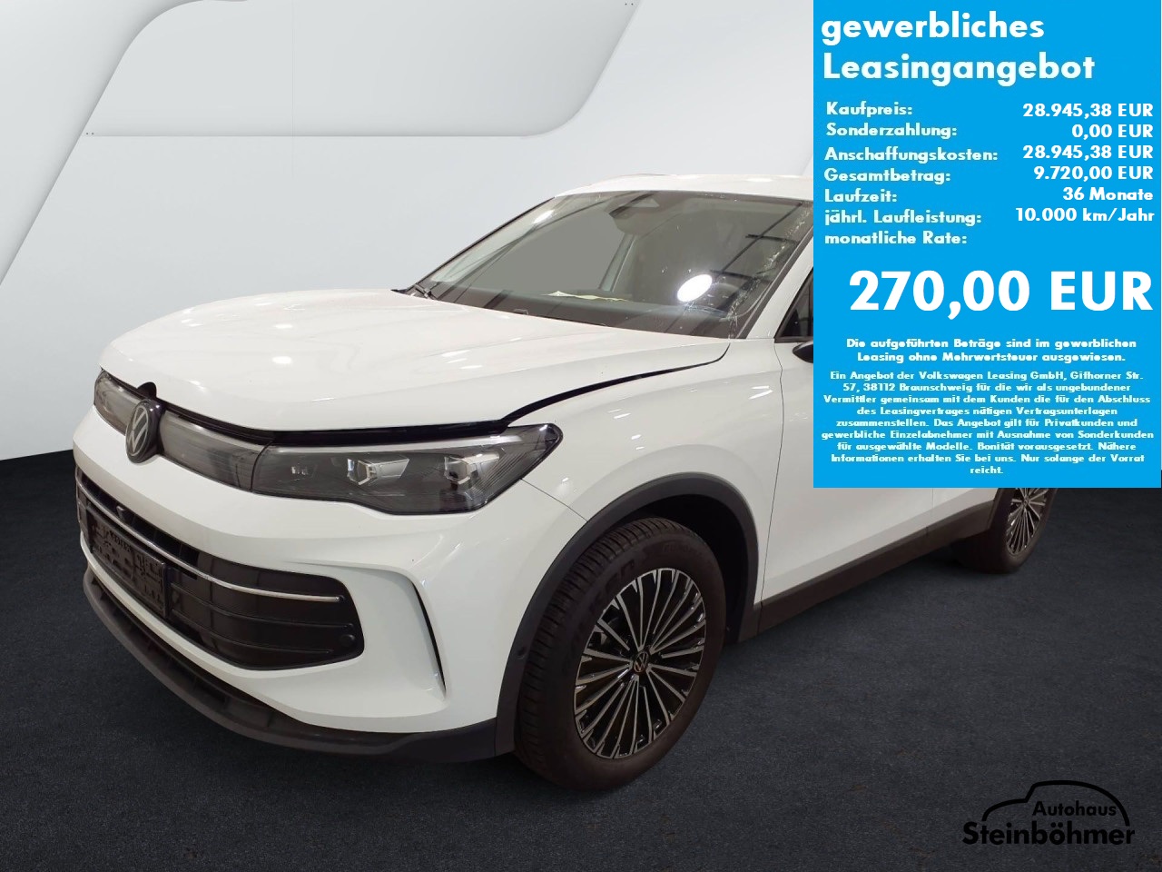 VW Tiguan Goal 2.0TDI DSG LEDPlus NAV AHK ACC Bluetooth Navi LED Klima Einparkhilfe el. Fenster