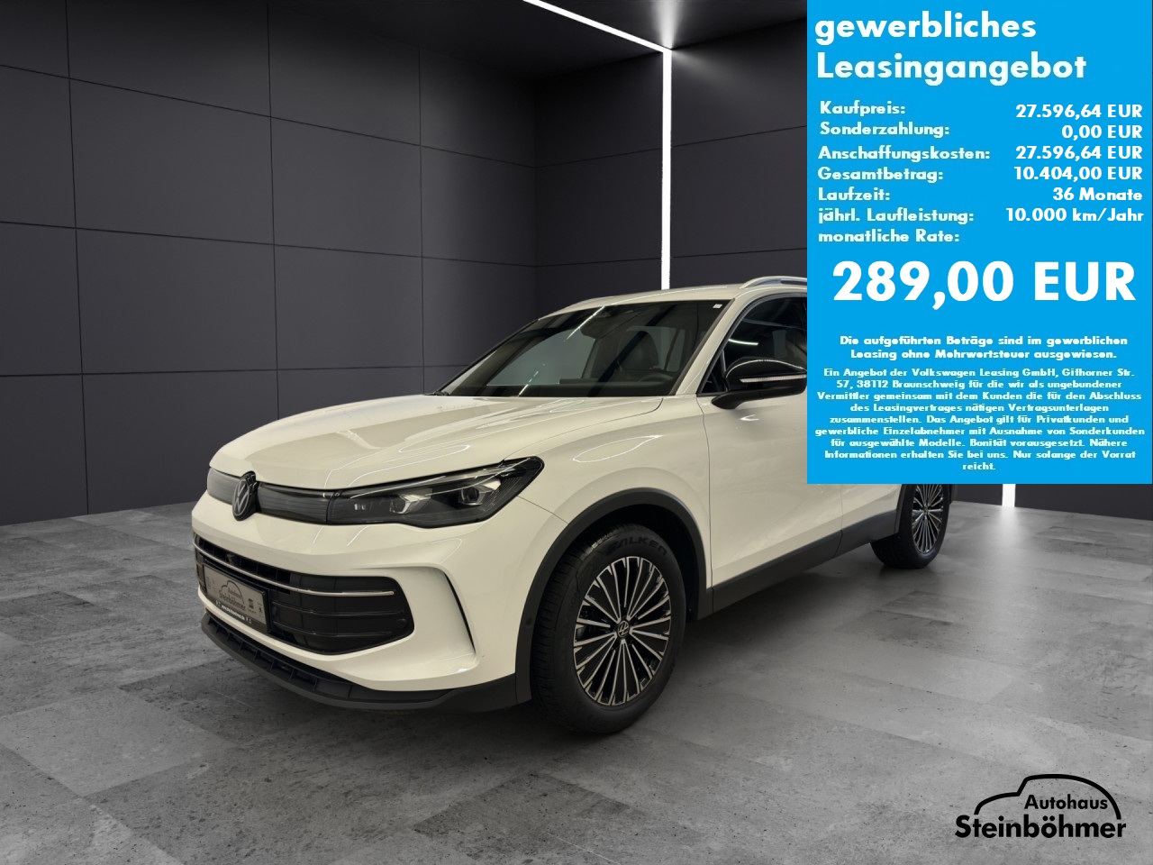 VW Tiguan Goal Plus 1.5eTSI DSG IQ.Light NAV AHK ACC Bluetooth Navi LED Klima Einparkhilfe el. Fenster