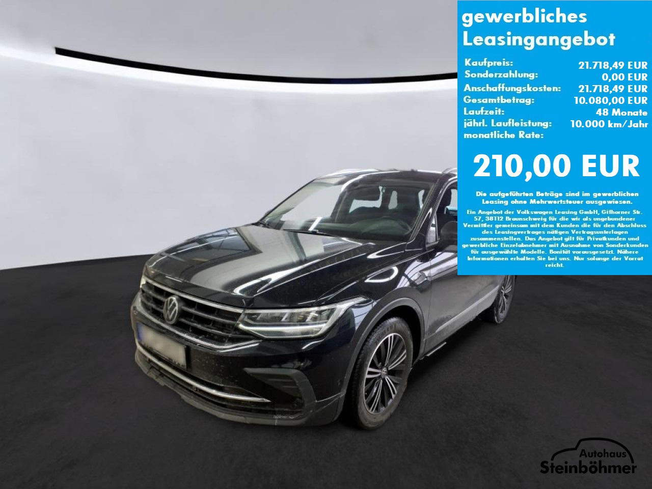 VW Tiguan ACTIVE 1.5 TSI RearView NAV AppCon ACC Bluetooth Navi LED Klima Einparkhilfe el. Fenster