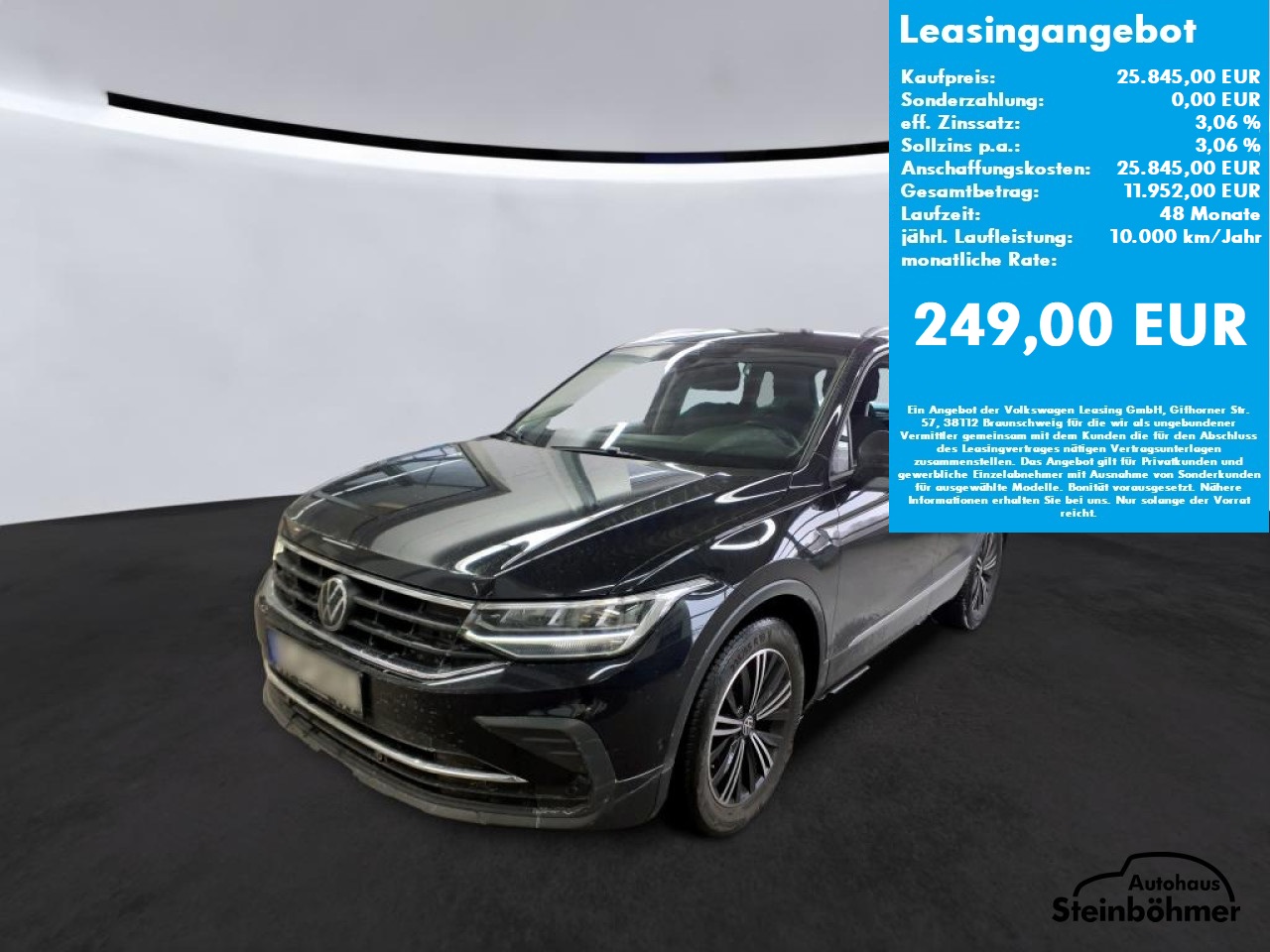 VW Tiguan ACTIVE 1.5 TSI RearView NAV AppCon ACC Bluetooth Navi LED Klima Einparkhilfe el. Fenster