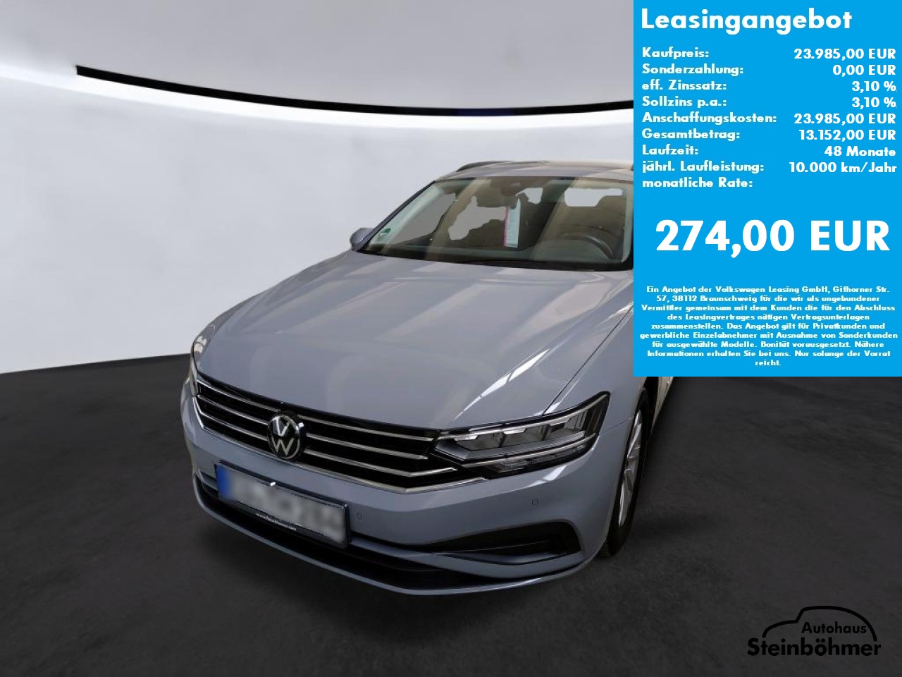 VW Passat Variant 1.5TSI DSG LED NAV AHK SHZ ACC Bluetooth Navi Klima Einparkhilfe el. Fenster