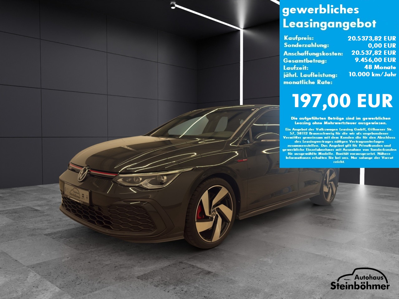 VW Golf GTI 2.0TSI 6-Gang LEDPlus NAV RearView AppCon Bluetooth Navi LED Klima Einparkhilfe el. Fenster