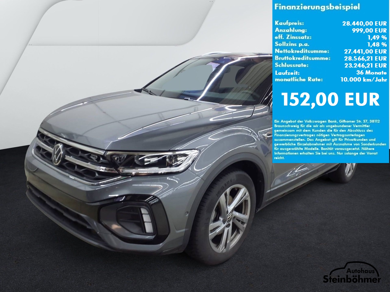 VW T-Roc R-Line 1.5TSI DSG LEDPlus NAV AHK ACC SHZ Bluetooth Navi LED Klima Einparkhilfe el. Fenster