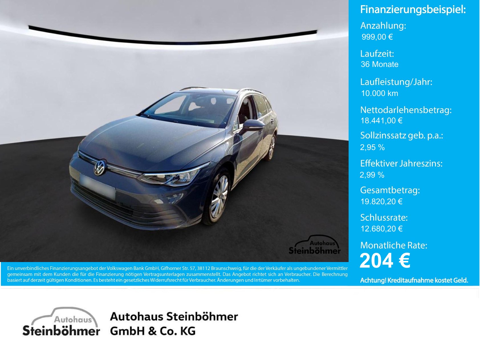 VW Golf Variant Life 2.0 TDI LED NAV ACC SHZ AppCon Bluetooth Navi Klima Einparkhilfe el. Fenster