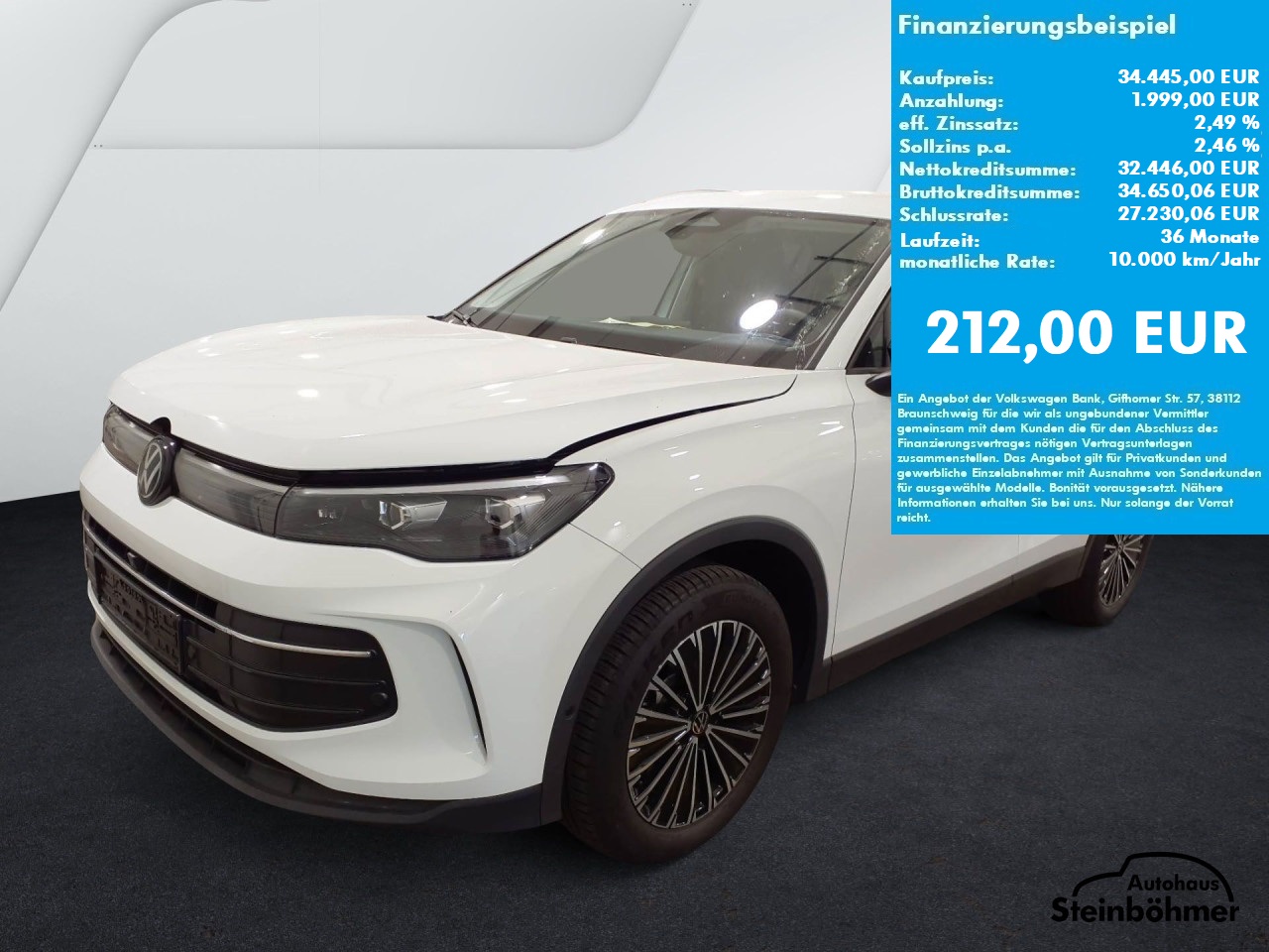 VW Tiguan Goal 2.0TDI DSG LEDPlus NAV AHK ACC Bluetooth Navi LED Klima Einparkhilfe el. Fenster