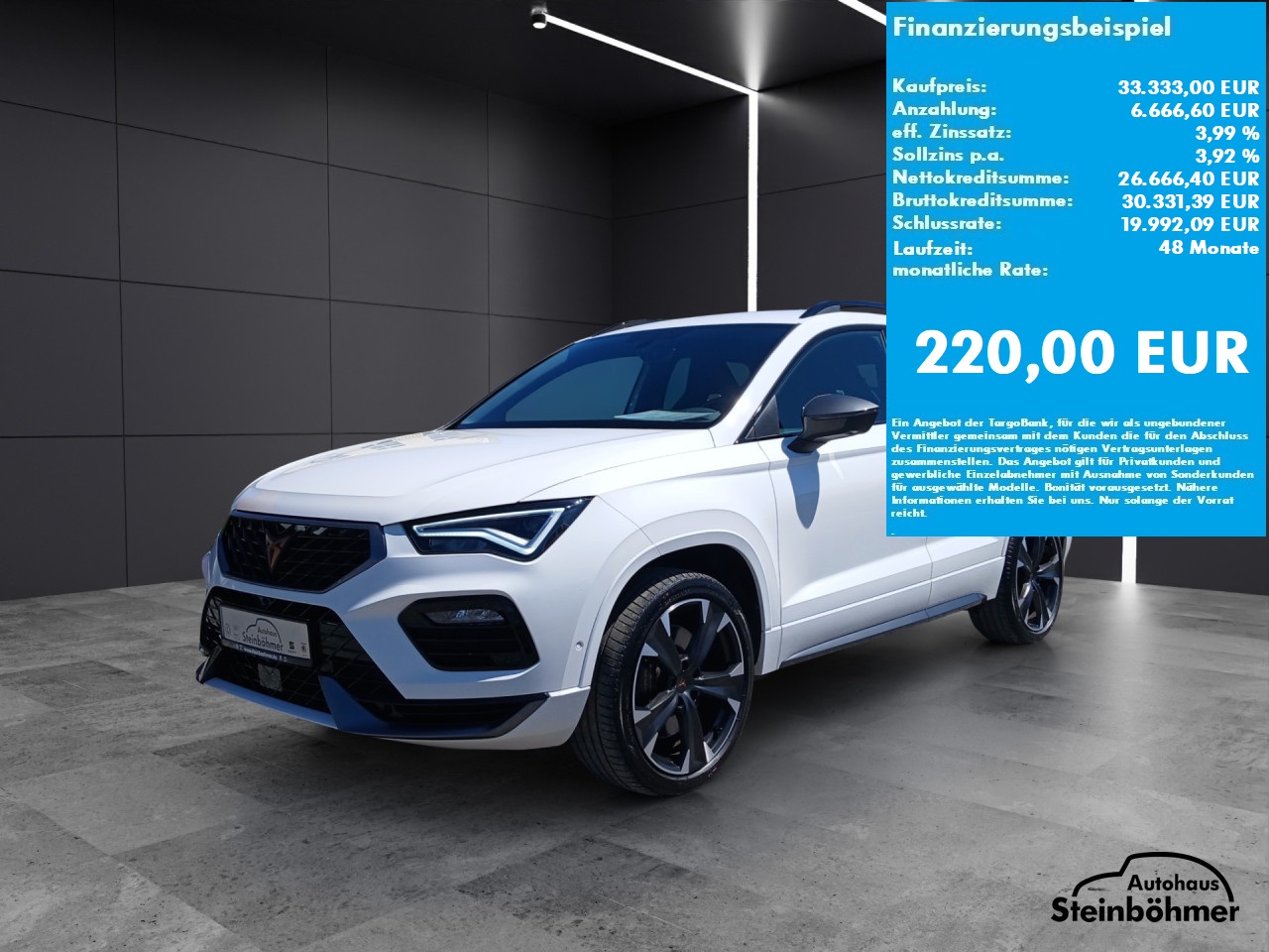 CUPRA Ateca 2.0TSI 4M DSG LED NAV AreaView ParkAssist Sportpaket Bluetooth Navi Klima Einparkhilfe CUPRA Ateca 2.0TSI 4M DSG LED NAV AreaView ParkAssist Sportpaket Bluetooth Navi Klima Einparkhilfe